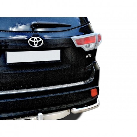 Защита заднего бампера «Уголки» (d63,5) для Toyota Highlander (2014-2015)(Окрашенное) купить недорого с доставкой в Балашиха