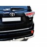 Защита заднего бампера «Уголки» (d63,5) для Toyota Highlander (2014-2015)(Окрашенное) купить недорого с доставкой в Балашиха