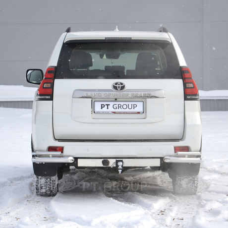 ТСУ /съемный квадрат/ с НЕРЖ накладкой TOYOTA LAND CRUISER Prado 150 2009-/ LC Prado 120 2002-2009/ LEXUS GX 460 2010-2013 купить недорого с доставкой в Балашиха