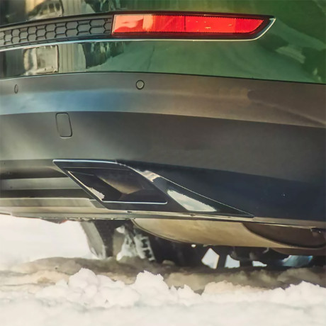 Имитация насадок глушителя под покраску для Skoda Kodiaq (2016-н.в.) купить недорого с доставкой в Балашиха