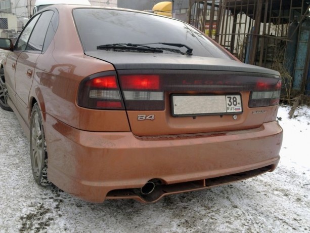 Бампер задний "Sims" (с нижним спойлером) Subaru Legacy B4\Lancaster (BE5, BE9, BEE) купить недорого с доставкой в Балашиха