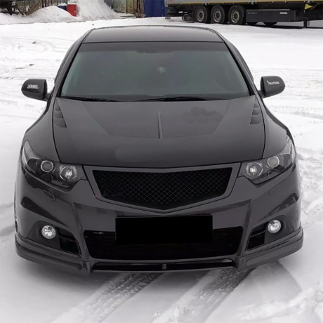 Вставка между клыками переднего бампера Modulo для Honda Accord (VIII gen)(2008-2013) купить недорого с доставкой в Балашиха