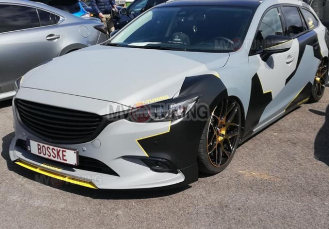 Спойлер-Вставка между клыками "SkyActivSport" для Mazda 6 (2015-н.в.) купить недорого с доставкой в Балашиха