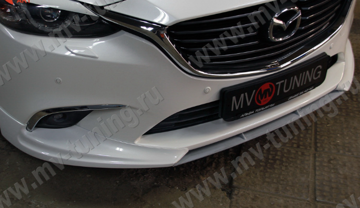 Спойлер-Вставка между клыками "SkyActivSport" для Mazda 6 (2015-н.в.) купить недорого с доставкой в Балашиха