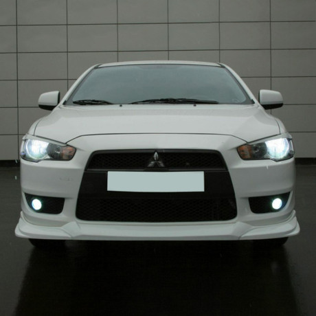 Накладка на передний бампер "GT" для Mitsubishi Lancer X купить недорого с доставкой в Балашиха