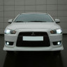 Накладка на передний бампер "GT" для Mitsubishi Lancer X купить недорого с доставкой в Балашиха