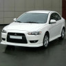 Накладка на передний бампер "GT" для Mitsubishi Lancer X купить недорого с доставкой в Балашиха