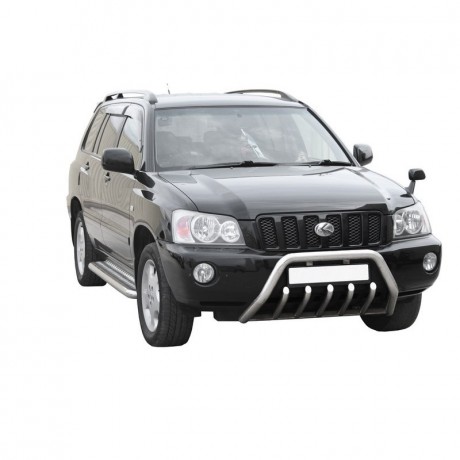 Кенгурин с дополнительной защитой двигателя (d63,5) для Toyota Kluger V Four (2003-2005)(Окрашенное) купить недорого с доставкой в Балашиха