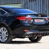 Диффузор заднего бампера var №2 (с килями + стоп сигнал) для Mazda 6 (2013-н.в.) купить недорого с доставкой в Балашиха