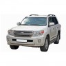 Защита переднего бампера «Труба двойная» (d63,5) для Toyota Land Cruiser 200 рестайлинг, (2012-2015)(Окрашенное) купить недорого с доставкой в Балашиха
