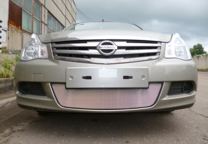 Защита радиатора "Standart" Nissan Almera хром купить недорого с доставкой в Балашиха