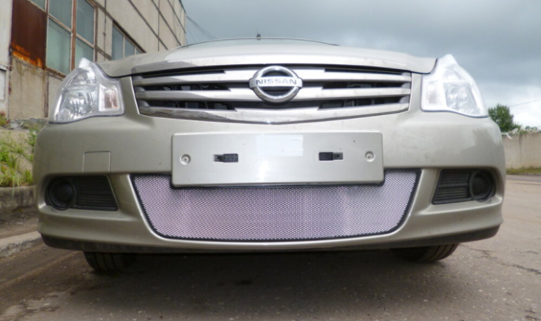 Защита радиатора "Standart" Nissan Almera хром купить недорого с доставкой в Балашиха