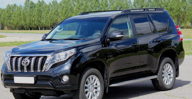Рейлинги Toyota Land Cruiser Prado 150 (2009-2022) Чёрный купить недорого с доставкой в Балашиха