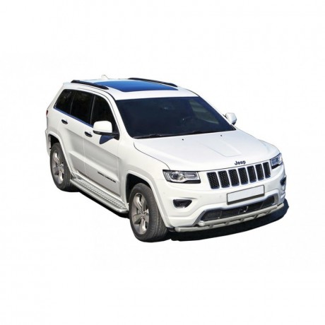 Защита переднего бампера «Труба двойная» (d63,5) для Jeep Grand Cherokee (2013-н.в.)(Окрашенное) купить недорого с доставкой в Балашиха