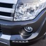 Накладка (юбка) переднего бампера "Broomer Design" (Без ДХЛ) для Mitsubishi Pajero IV (2006-2015) купить недорого с доставкой в Балашиха
