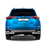 Защита заднего бампера двойная угловая d63/51мм (НПС) TOYOTA RAV4 (2016-2018 г.в.) купить недорого с доставкой в Балашиха