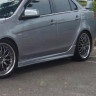 Накладки на пороги "Zodiak" для Mitsubishi Lancer X (2007-2016) купить недорого с доставкой в Балашиха