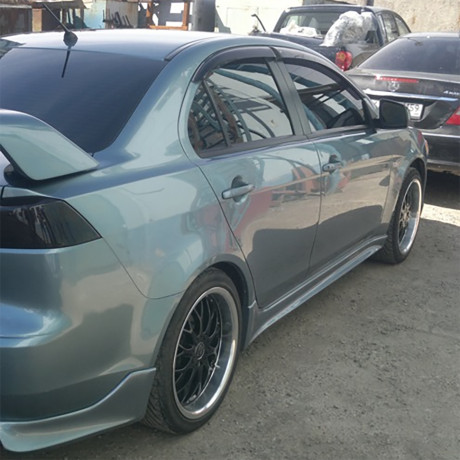 Накладки на пороги "Zodiak" для Mitsubishi Lancer X (2007-2016) купить недорого с доставкой в Балашиха