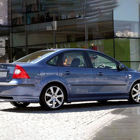 Накладки на пороги "MS" для Ford Focus 2 (2004-2011) купить недорого с доставкой в Балашиха