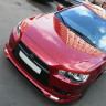Накладка (юбка) переднего бампера "Zodiak" (с планкой) для Mitsubishi Lancer X (2007-2010) купить недорого с доставкой в Балашиха