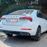 Имитация насадок глушителя "RS Style" (под покраску) для Skoda Rapid (2020-н.в.) купить недорого с доставкой в Балашиха