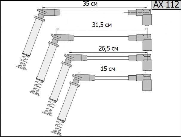 Провода высоковольтные для Ford Fiesta 1.3 (1319060,1319061,1319062,1319063) купить недорого с доставкой в Балашиха