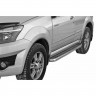 Защита порогов c алюминиевыми накладками (d63,5) для Great Wall Hover H3 (2010-2014)(Окрашенное) купить недорого с доставкой в Балашиха