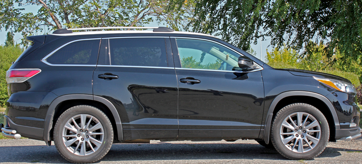 Рейлинги для Toyota Highlander (2013-2019) Серебристый пластик купить недорого с доставкой в Балашиха