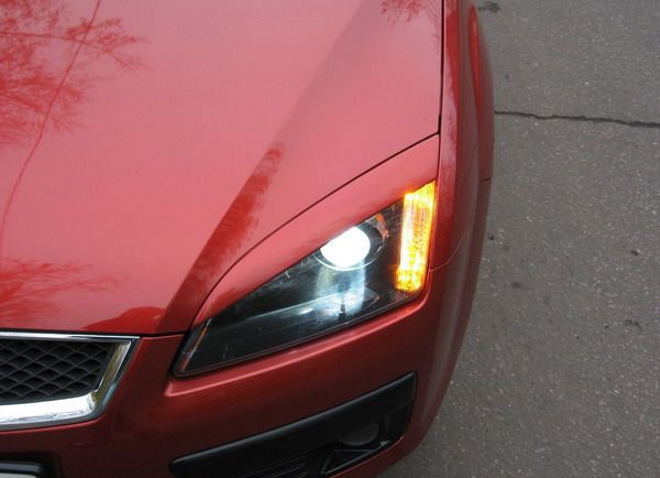 Накладки на фары (реснички) широкие var №2 для Ford Focus 2 (2004-2008) купить недорого с доставкой в Балашиха