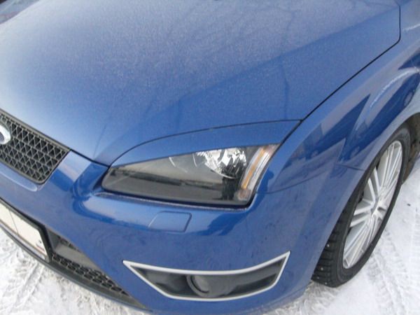 Накладки на фары (реснички) широкие var №2 для Ford Focus 2 (2004-2008) купить недорого с доставкой в Балашиха