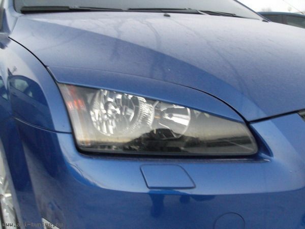 Накладки на фары (реснички) широкие var №2 для Ford Focus 2 (2004-2008) купить недорого с доставкой в Балашиха