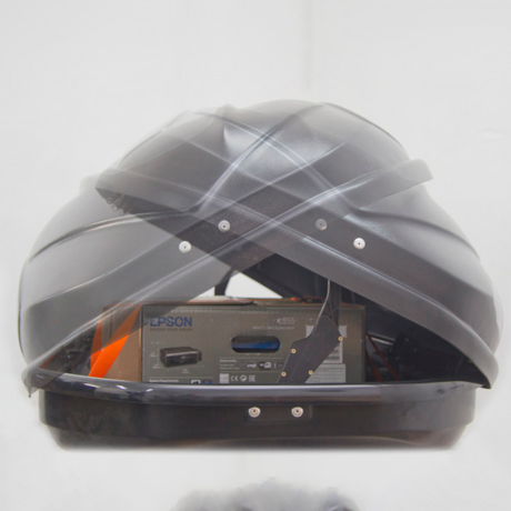 Автобокс YUAGO Avatar (тиснение) (EuroLock) двусторонний, белый, 460л купить недорого с доставкой в Балашиха