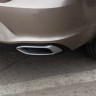 Имитация выхлопа SPACE GRAY (серый глянец) для Volkswagen Polo Liftback (2020-2023) купить недорого с доставкой в Балашиха