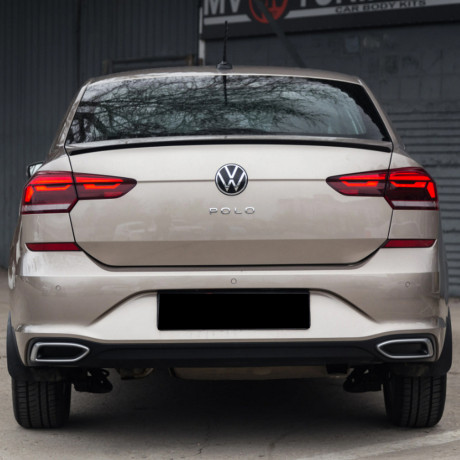 Имитация выхлопа SPACE GRAY (серый глянец) для Volkswagen Polo Liftback (2020-2023) купить недорого с доставкой в Балашиха