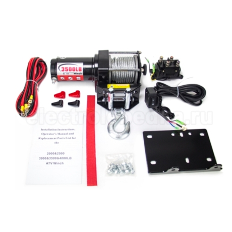 Лебедка для квадроцикла "Master Winch" PM3500, электрическая, 12В купить недорого с доставкой в Балашиха