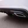 Диффузор заднего бампера var №2 (текстурный пластик) для Chevrolet Cruze (2008-2012) купить недорого с доставкой в Балашиха