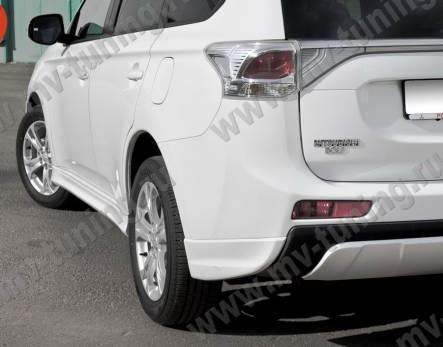 Диффузор заднего бампера "Broomer Design" для Mitsubishi Outlander (3rd generation)(2012-2014) купить недорого с доставкой в Балашиха