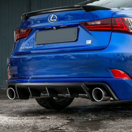 Диффузор заднего бампера №1 (с килями) для Lexus IS III (с 2013-2022) купить недорого с доставкой в Балашиха