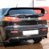 Диффузор заднего бампера "2.0L" (шагрень, без вырезов) для Mitsubishi Lancer 10 (2007-2016) купить недорого с доставкой в Балашиха
