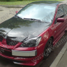 Крепление гос. номера в стиле "EVO" (текстурный пластик) для Mitsubishi Lancer IX (2003-2009) купить недорого с доставкой в Балашиха