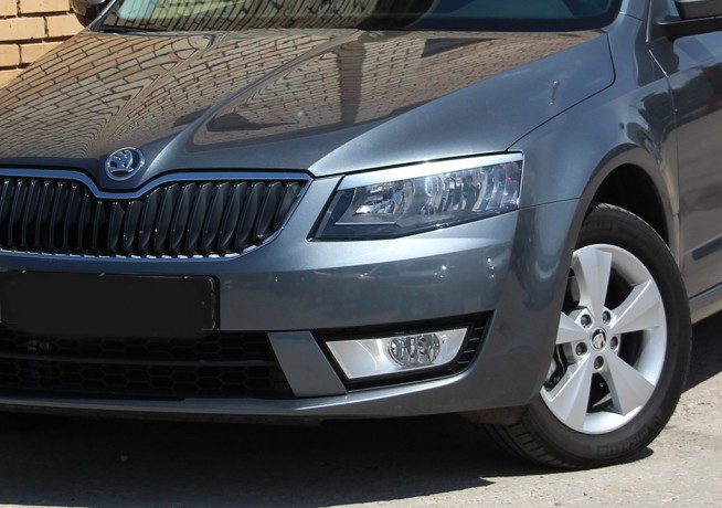 Накладки на фары (реснички) для Skoda Octavia III A7 (2013-2016) купить недорого с доставкой в Балашиха