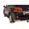 Защита заднего бампера «Уголки двойные» (d76) для Lexus LX 570 (2008-2012)(Окрашенное) купить недорого с доставкой в Балашиха