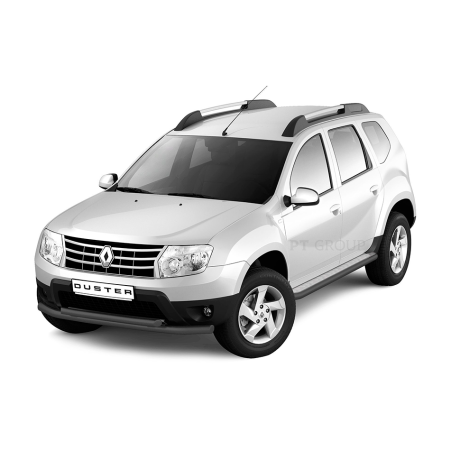 Защита порогов с алюм. площадкой d51мм «Эстонец» ШАГРЕНЬ (ППК) Renault Duster (2012-2020), Nissan Terrano (2014-н.в.) купить недорого с доставкой в Балашиха