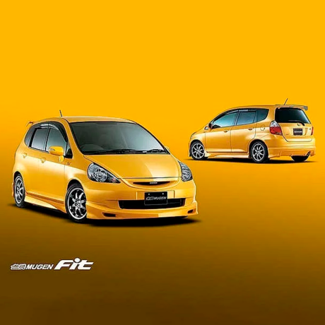 Комплект накладок и порогов "Mugen" для Honda Fit GD Рестайлинг купить недорого с доставкой в Балашиха