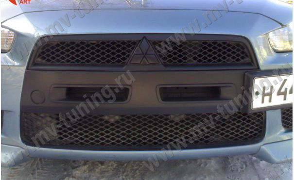 Воздуховоды радиатора в передний бампер (Цельные) var №1 для Mitsubishi Lancer X (2007-2010) купить недорого с доставкой в Балашиха