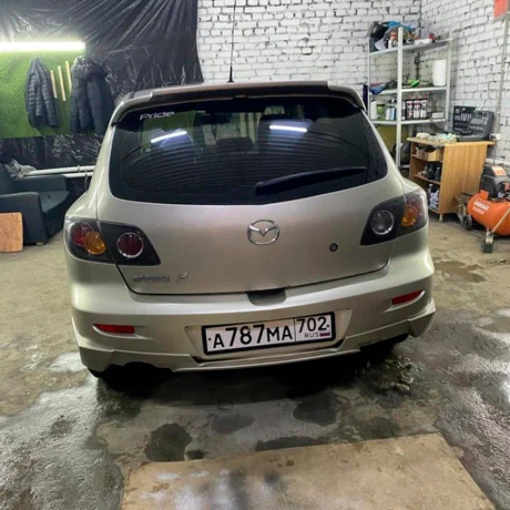 Накладка (юбка) на задний бампер для Mazda 3, хэтчбэк (2003-2009) купить недорого с доставкой в Балашиха