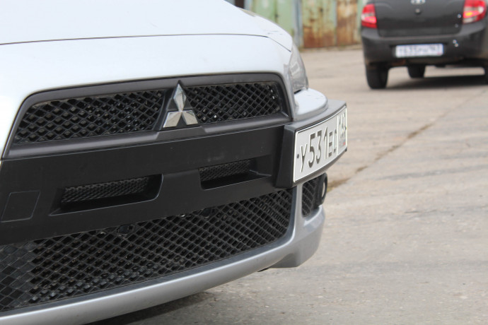 Воздуховоды радиатора в передний бампер (Цельные) var №2 для Mitsubishi Lancer X (2007-2010) купить недорого с доставкой в Балашиха