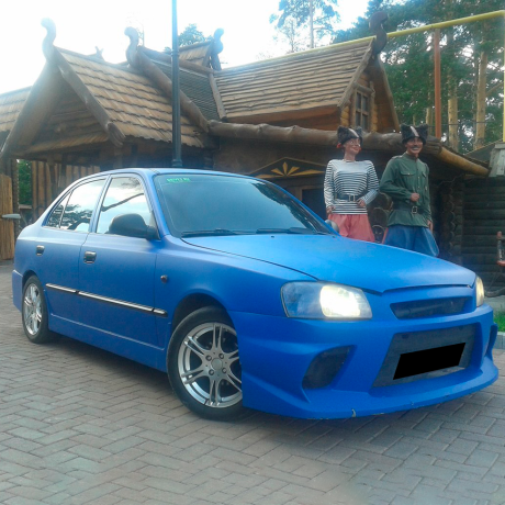 Бампер передний "Sport" Hyundai Accent 2 купить недорого с доставкой в Балашиха