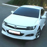 Накладка (юбка) переднего бампера "GT" для Opel Astra H (3D, 5D) купить недорого с доставкой в Балашиха