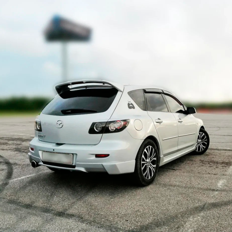 Спойлер "Двух ногий, Mazda Speed" (под стоп) для Mazda 3, хэтчбэк (2003-2009) купить недорого с доставкой в Балашиха